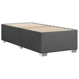 Bed Frame without Mattress Dark Grey King Single Fabric - Rear View