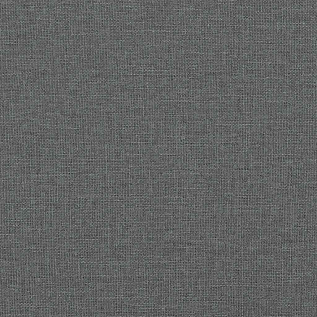 Bed Frame without Mattress Dark Grey King Single Fabric