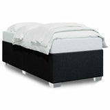 Bed Frame without Mattress Black King Single Fabric - Front View