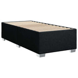Bed Frame without Mattress Black King Single Fabric - Side View