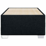Bed Frame without Mattress Black King Single Fabric - Top-Down View
