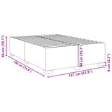 Bed Frame without Mattress Dark Grey Double Fabric - Extra Image