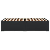 Bed Frame without Mattress Black 90x190 cm Faux Leather - 45-Degree Angle