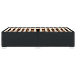 Bed Frame without Mattress Black King Single Faux Leather