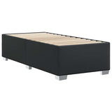 Bed Frame without Mattress Black King Single Faux Leather - Rear View