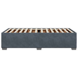 Bed Frame without Mattress Dark Grey 90x190 cm Velvet - 45-Degree Angle