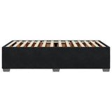 Bed Frame without Mattress Black 90x190 cm Velvet - 45-Degree Angle