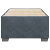 Bed Frame without Mattress Dark Grey?90x190 cm Velvet