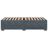 Bed Frame without Mattress Dark Grey?90x190 cm Velvet