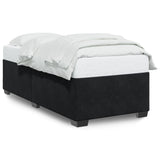 Bed Frame without Mattress Black?90x190 cm Velvet
