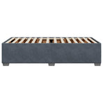 Bed Frame without Mattress Dark Grey King Single Velvet