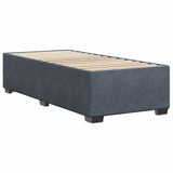 Bed Frame without Mattress Dark Grey King Single Velvet