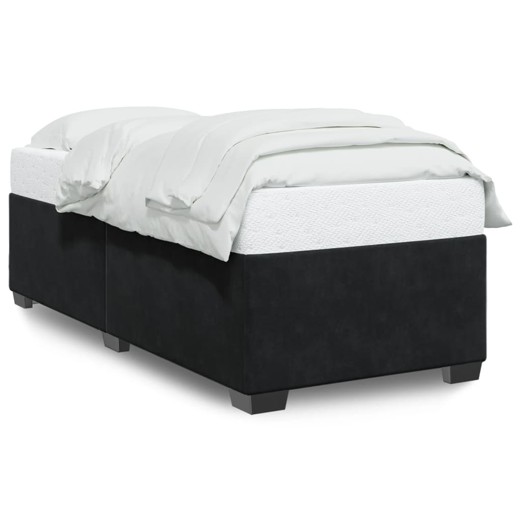 Bed Frame without Mattress Black?King Single Velvet