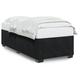 Bed Frame without Mattress Black?King Single Velvet