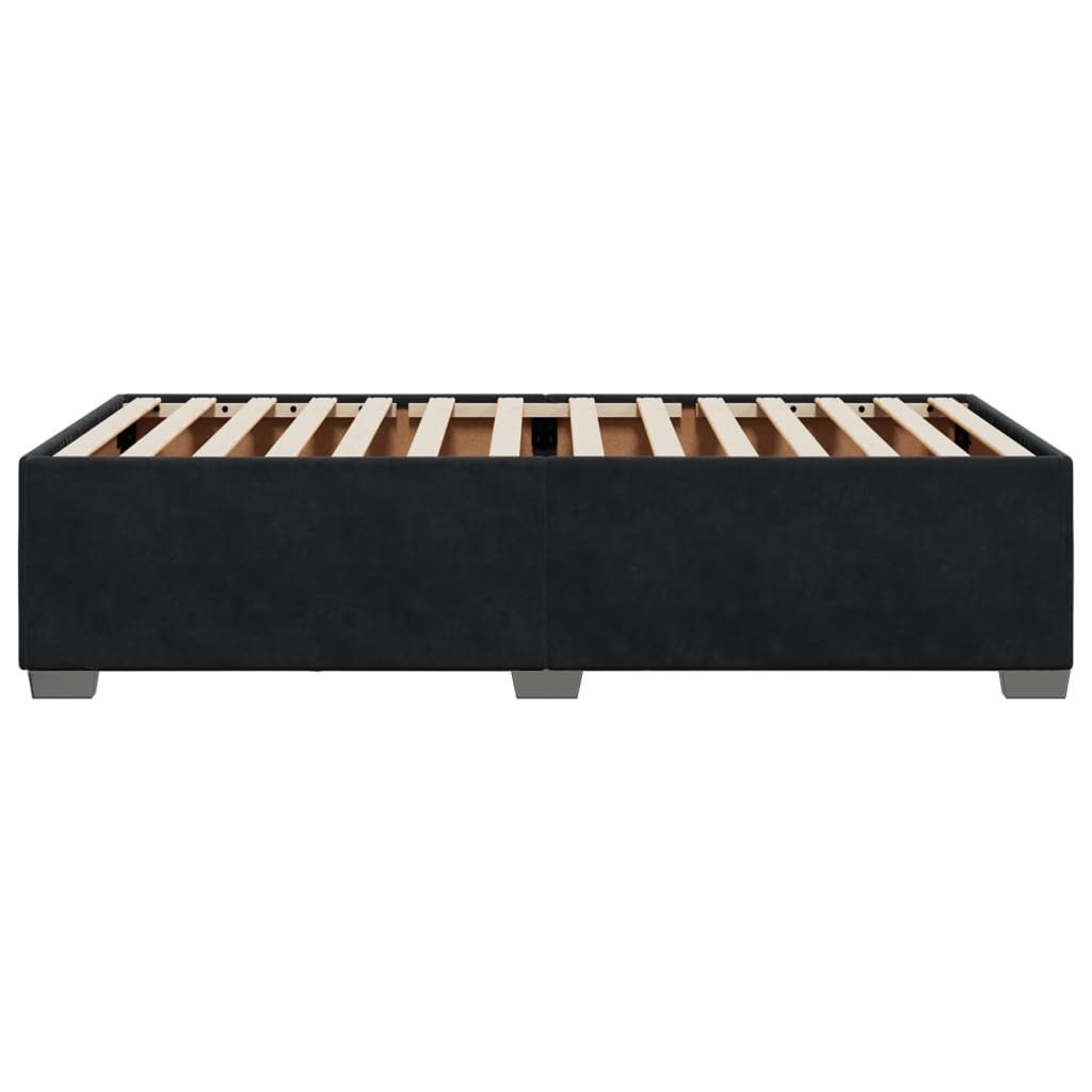 Bed Frame without Mattress Black?King Single Velvet