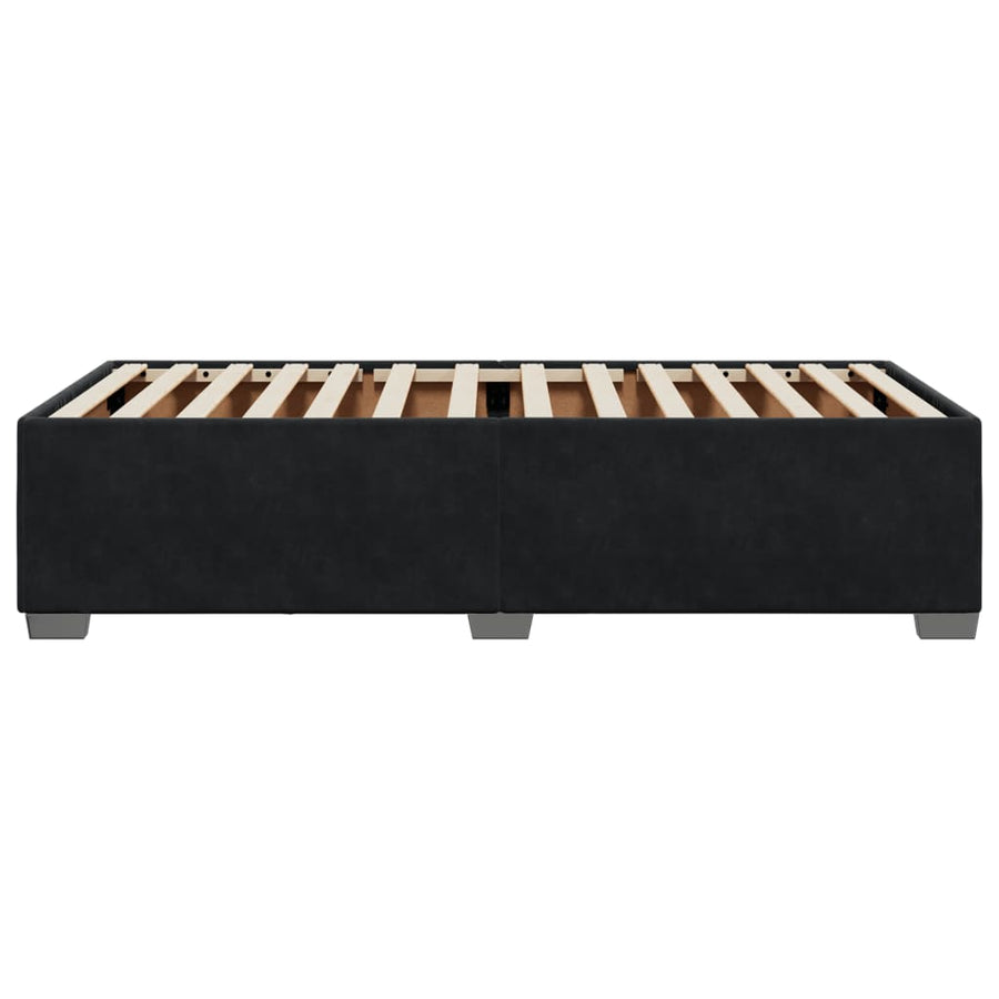 Bed Frame without Mattress Black King Single Velvet