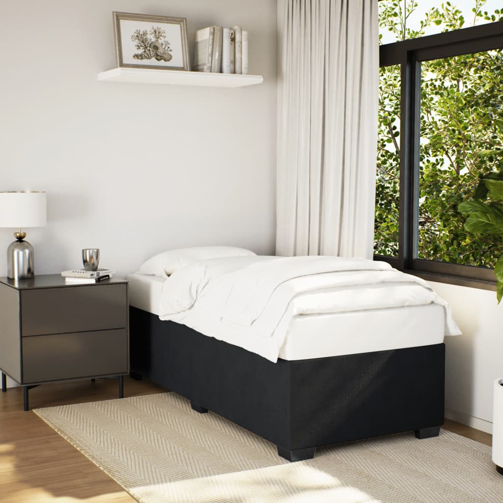 Bed Frame without Mattress Black?King Single Velvet