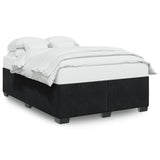 Bed Frame without Mattress Black?Double Velvet