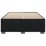 Bed Frame without Mattress Black?Double Velvet - Top-Down View