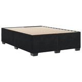 Bed Frame without Mattress Black?Double Velvet