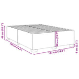 Bed Frame without Mattress Black?Double Velvet