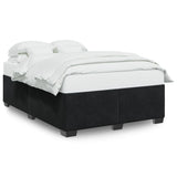 Bed Frame without Mattress Black?Queen Velvet - Front View