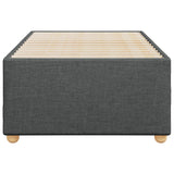 Bed Frame without Mattress Dark Grey 90x190 cm Fabric