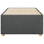 Bed Frame without Mattress Dark Grey 90x190 cm Fabric