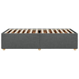Bed Frame without Mattress Dark Grey 90x190 cm Fabric - 45-Degree Angle