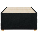 Bed Frame without Mattress Black 90x190 cm Fabric - Top-Down View