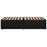Bed Frame without Mattress Black 90x190 cm Fabric