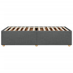 Bed Frame without Mattress Dark Grey 90x190 cm Fabric