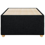 Bed Frame without Mattress Black 90x190 cm Fabric
