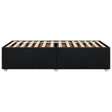 Bed Frame without Mattress Black 90x190 cm Fabric