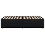 Bed Frame without Mattress Black 90x190 cm Fabric