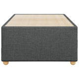 Bed Frame without Mattress Dark Grey King Single Fabric - Top-Down View