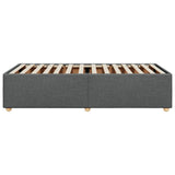Bed Frame without Mattress Dark Grey King Single Fabric
