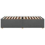 Bed Frame without Mattress Dark Grey King Single Fabric