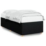 Bed Frame without Mattress Black King Single Fabric - Front View