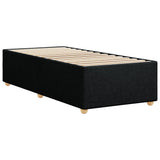 Bed Frame without Mattress Black King Single Fabric - Rear View