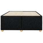 Bed Frame without Mattress Black Double Fabric