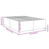 Bed Frame without Mattress Dark Grey Queen Fabric - Extra Image