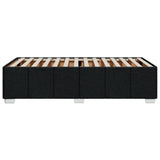 Bed Frame without Mattress Black 90x190 cm Fabric - 45-Degree Angle