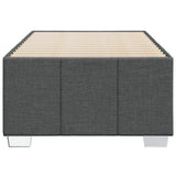 Bed Frame without Mattress Dark Grey 90x190 cm Fabric