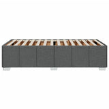Bed Frame without Mattress Dark Grey 90x190 cm Fabric - 45-Degree Angle