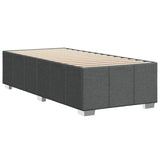 Bed Frame without Mattress Dark Grey 90x190 cm Fabric - Rear View