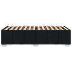 Bed Frame without Mattress Black 90x190 cm Fabric