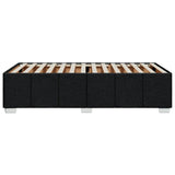 Bed Frame without Mattress Black 90x190 cm Fabric - 45-Degree Angle