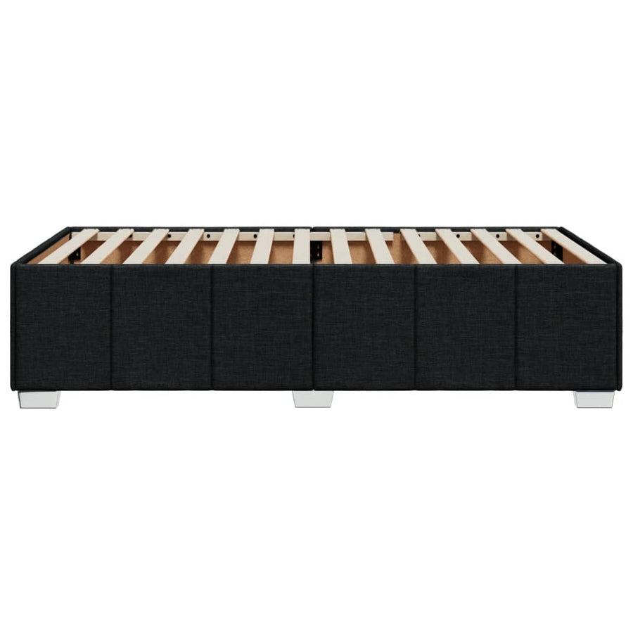 Bed Frame without Mattress Black 90x190 cm Fabric