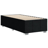 Bed Frame without Mattress Black 90x190 cm Fabric - Rear View
